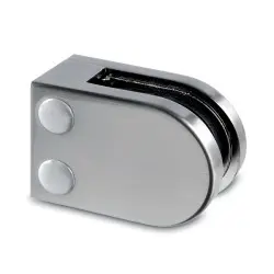 Model 25 Flat Back Stainless Steel Effect 6mm-12mm Glass