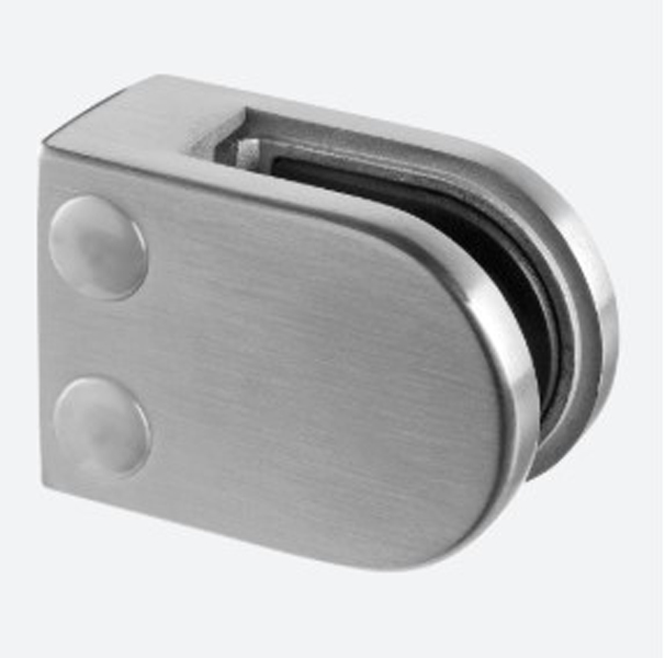 Model 25 Flat Back 316 Satin Stainless Steel Clamp up to 12.76mm