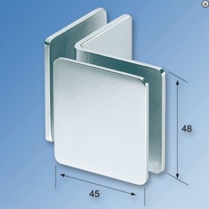 GX 45.4 Glass to Glass 90 Degree Stainless Steel