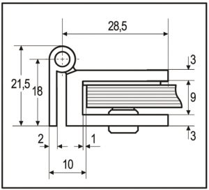 Glass Door Hinge - Image 3