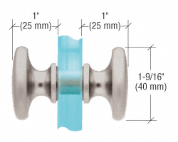 SDK100 Traditional Shower Knob Set - Brushed Nickel