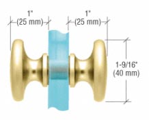 SDK100 Traditional Shower Knob Set - Polished Brass