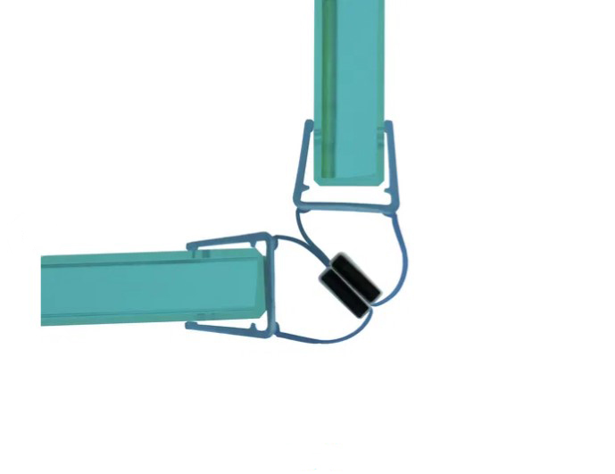 Magnetic Seal for 90 Deg. Corner Access