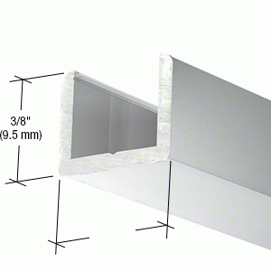 Low Profile U Channel for 10mm & 12mm Glass