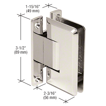 Pinnacle 037 Wall Mount Hinge - Polished Nickel