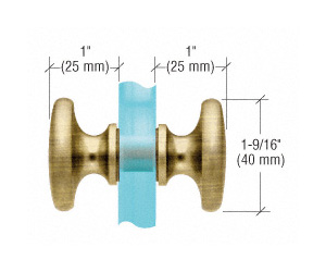 SDK100 Traditional Shower Knob Set - Antique Brass