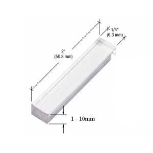 100 Bulk Pack Clear Plastic Setting Blocks