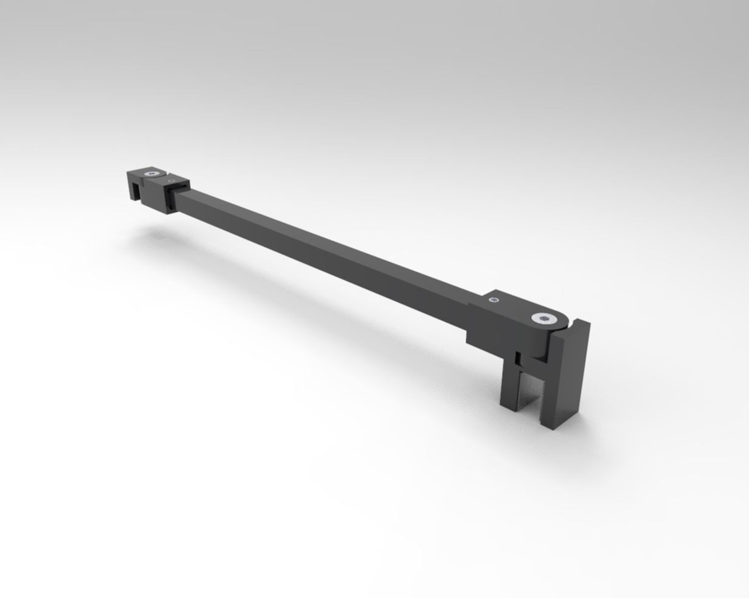 Square Wall to Glass Support Arm Set - Image 3